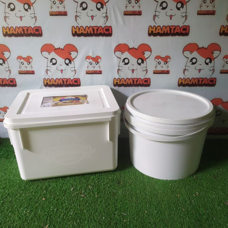 EMBER KOTAK 8LTR &amp; BULAT 5LTR UNTUK CUPANG/HAMSTER/POT HIDROPONIK DLL