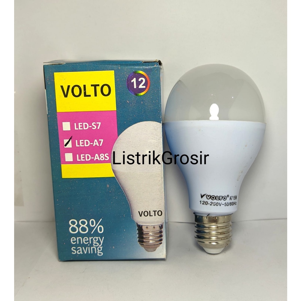 Warm White Lampu Bohlam Led Jastec Volto Endora A7 5w 10w 15w 20Watt Kuning