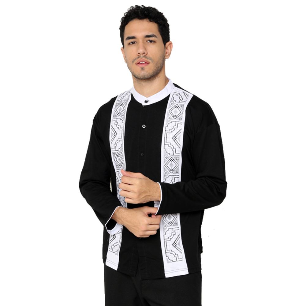 Baju Koko Bordir Lengan Panjang - Banyak Pilihan Warna KKL (COMB)