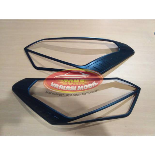 GARNISH LIST LAMPU DEPAN NEW AGYA AYLA 2017 2018 BLACK HITAM