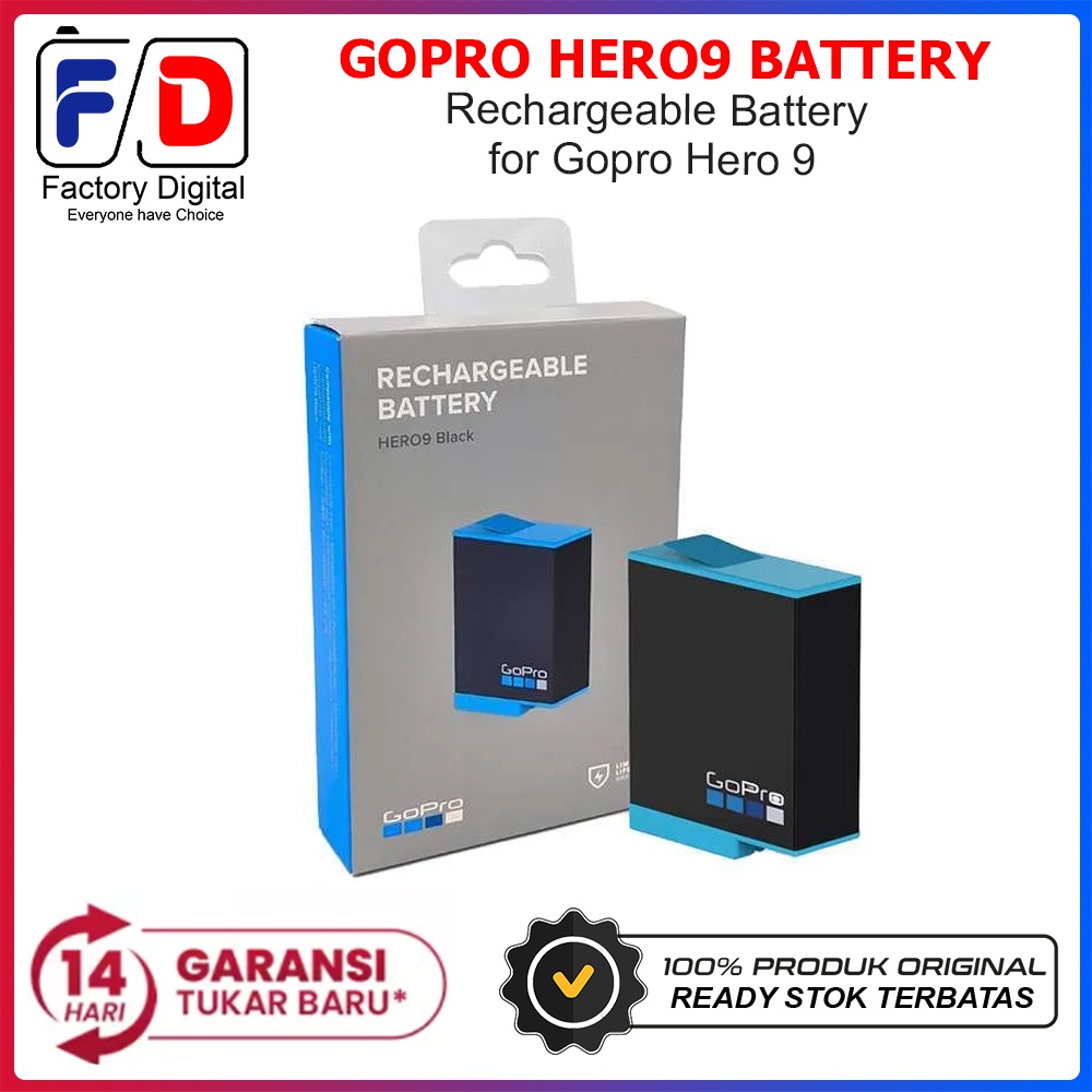Baterai Gopro Hero 9 Gopro Hero9 Rechargeable Battery Original