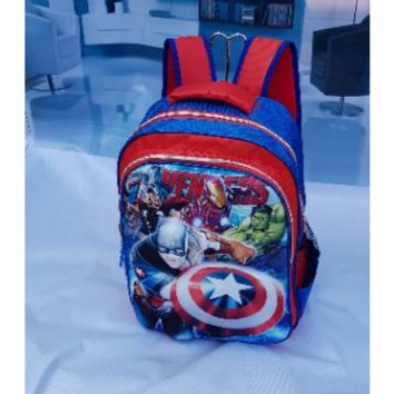 TAS ANAK BERKUALITAS Tas Anak Sekolah Baru - Ransel SD 2 KANTUNG Avengers 6D Timbul IMPORT
