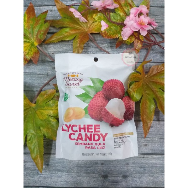 Melting Sweet Lychee Candy 125gr/Kembang Gula Rasa Leci