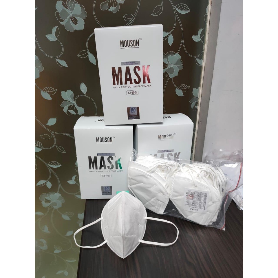 Masker  Mouson KN95 5ply Per Box  Isi 50 Pcs