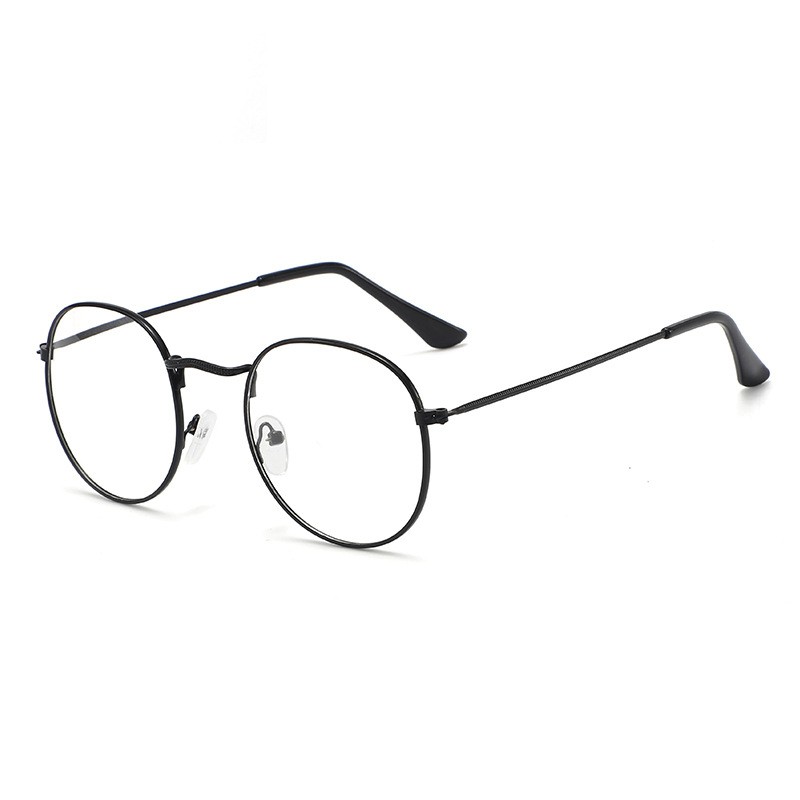 AZ101 [Cod][Ready Stock]Kacamata Photocromic Blueray Anti Radiasi Frame Titanium Wanita Pria Optik Vintage Impor