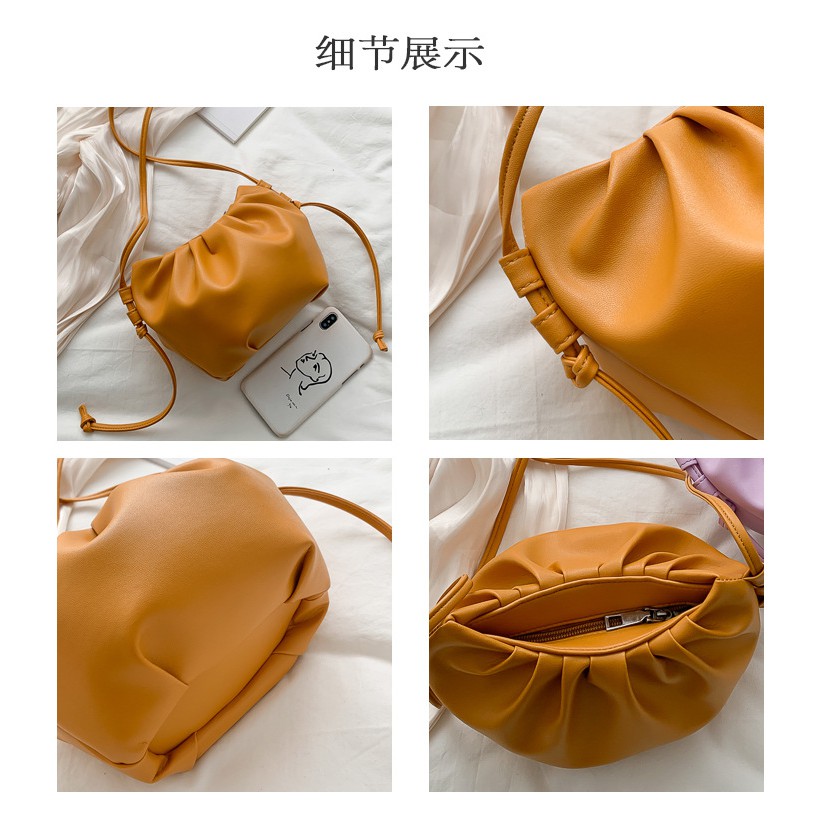 TM-14 tas selempang kecil mini sling bag wanita import korea jepang serut