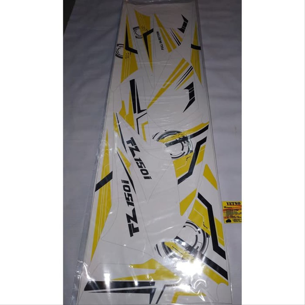 Striping Sticker Variasi Motor Yamaha vixion lama Old Limited edition Garis kuning hitam