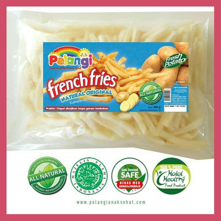 

PELANGI FRENCH FRIES ORIGINAL NON MSG NON PENGAWET 800 GRAM
