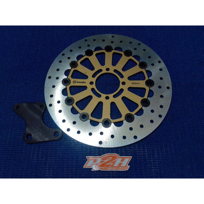 disc brake / piringan cakram BROMBO 300mm braket pnp FIZR / jupiter / mio