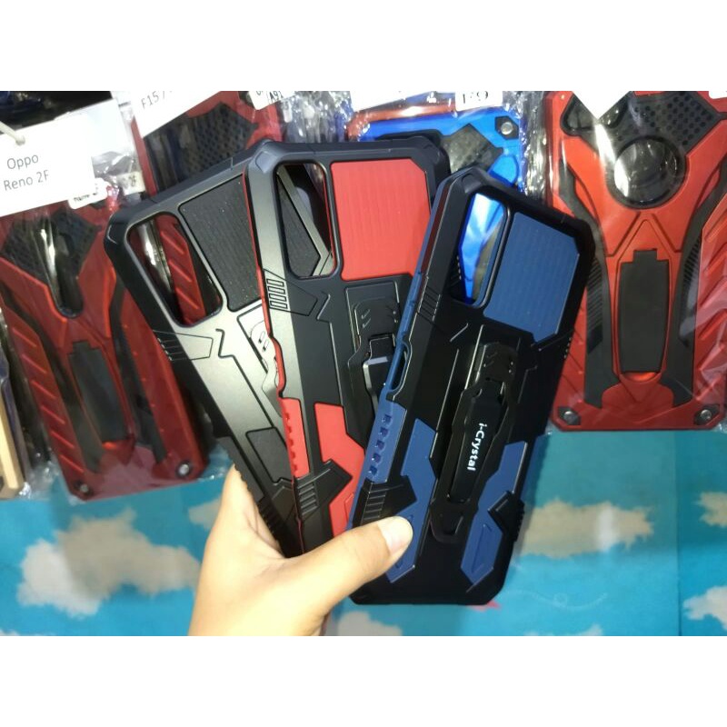 Vivo Y20/Y12S/Y20i I-Crystal Robot Silikon Ring Standing Cover Casing HP Hardcase