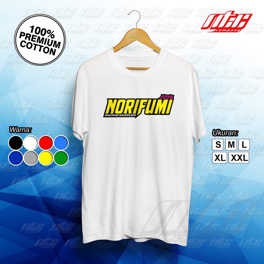 Kaos / T-shirt / Baju Logo Knalpot NORIFUMI Original Terbaru -MITRA