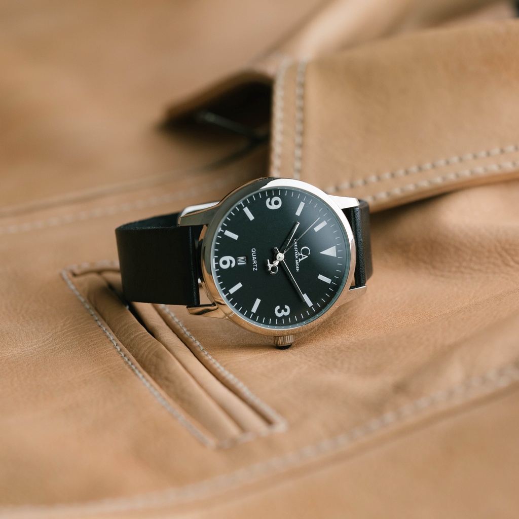 Jam Tangan Wanita Christyan Arden PHOENIX II CA6113 Black Dial - Black Strap (30mm) Around The World