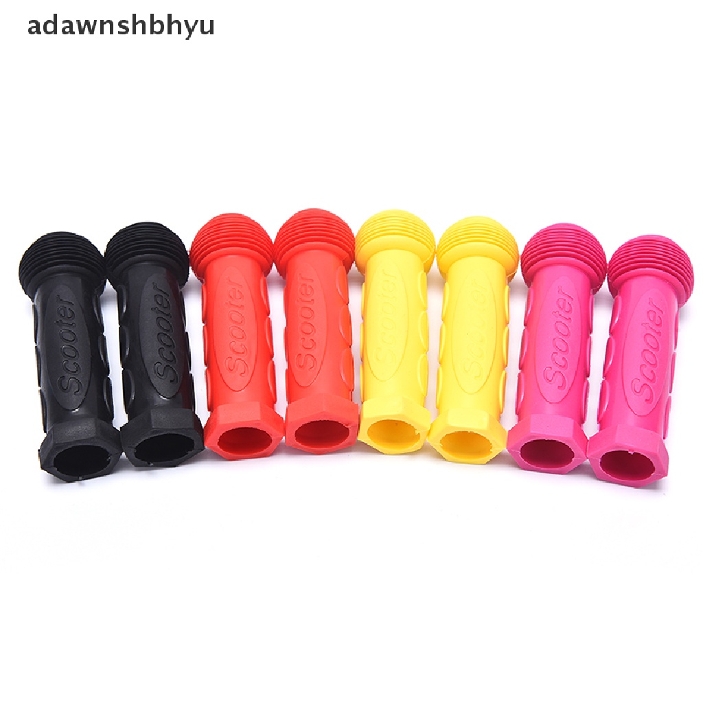 Adawnshbhyu 1pasang Rubber Skateboard Scooter Stang Grips Anak Sepeda Bicycle Grip