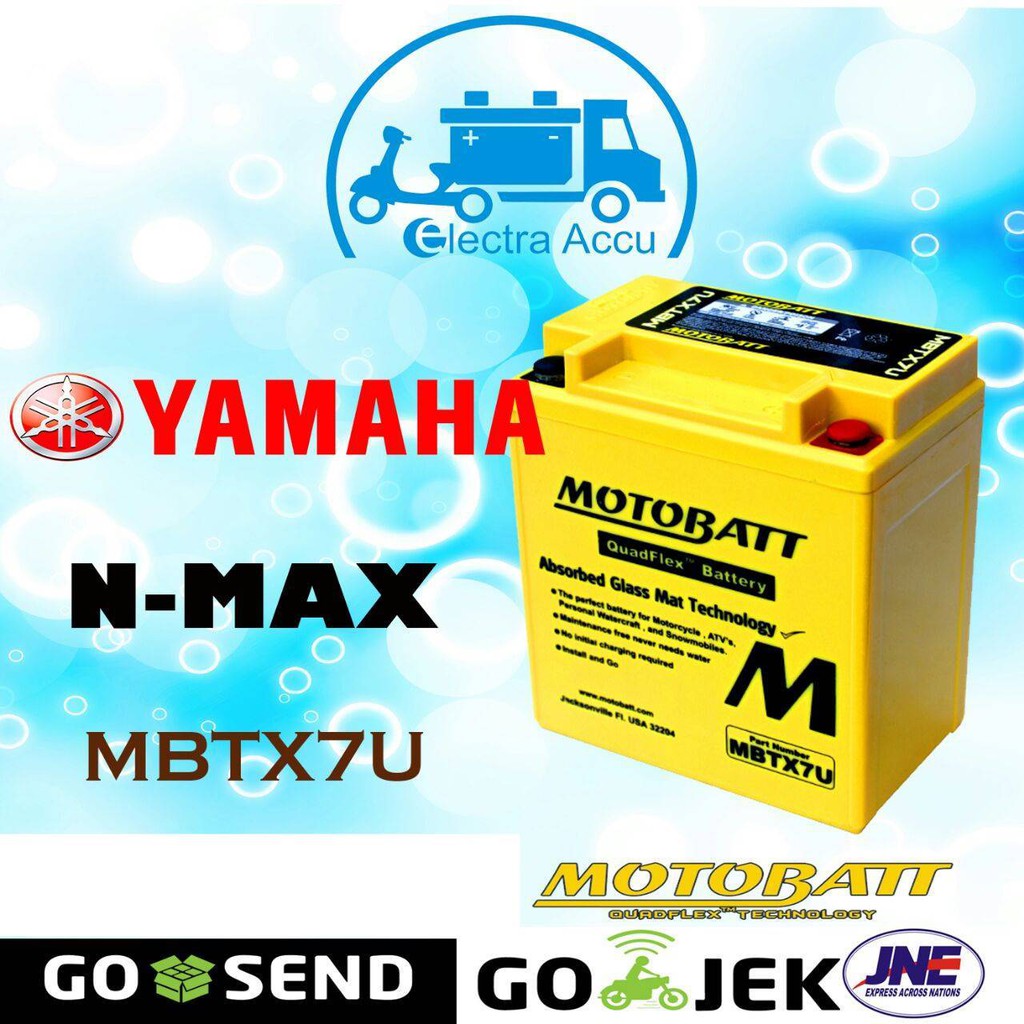 Jual Aki motor Yamaha Nmax Motobatt MBTX7U Aki Kering Indonesia|Shopee