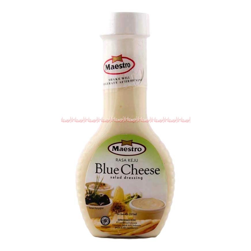 

Maestro Blue Cheese Blue Cheese 237ml Rasa Keju Maestro Blu Chess Kemasan Botol Bluecheese Chesse Saos Mayonais Salad Dressing Mayo Mayones Maes Stto