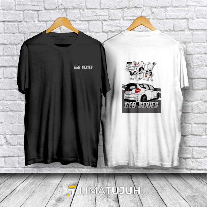 Kaos Baju Honda Jazz RS GE8 / Kaos Otomotif Mobil Jazz Bahan Premium