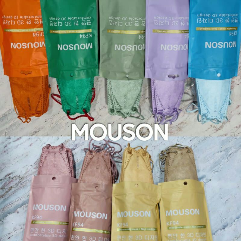 Masker KF94 Mouson Warna isi 10pcs Best Quality SEMARANG