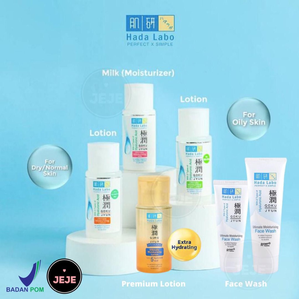 Hada Labo Gokujyun | Hadalabo Ultimate Face Wash Cleansing Oil Light Premium Lotion Mist