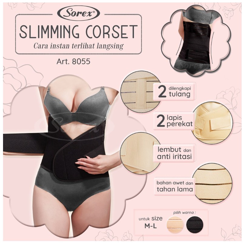 Sorex 8055 8056 Slimming Korset Stagen Korset Pelangsing Pasca Melahirkan Arevyonlineshop