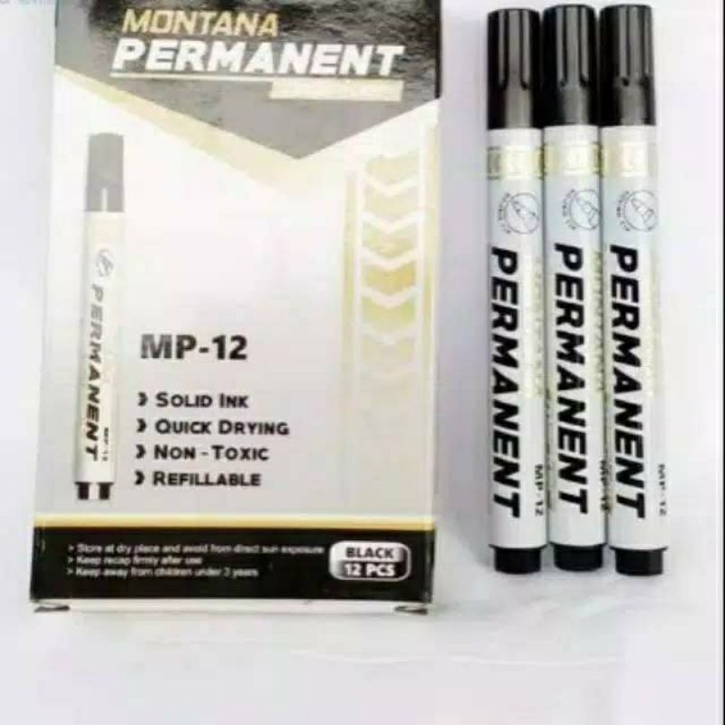 

Spidol permanent marker MONTANA MP-12 harga per pcs
