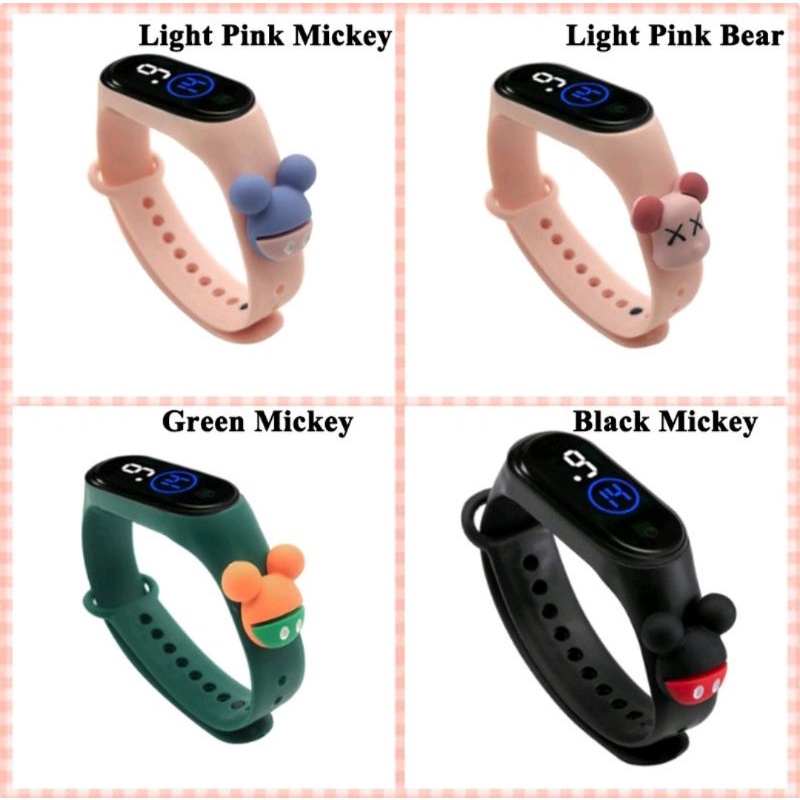 Jam LED digital karakter lucu cocok untuk anak - anak Import Best Seller