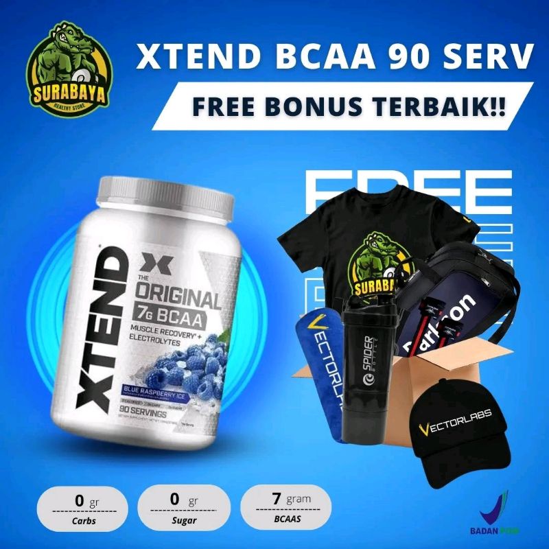 SCIVATION XTEND BCAA 90 SERVING BPOM The Original Muscle Recovery Electrolytes