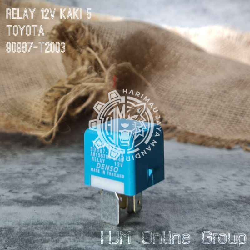 RELAY 12V KAKI 5 TOYOTA INNOVA FORTUNER AVANZA XENIA YARIS HILUX 90987-T2003