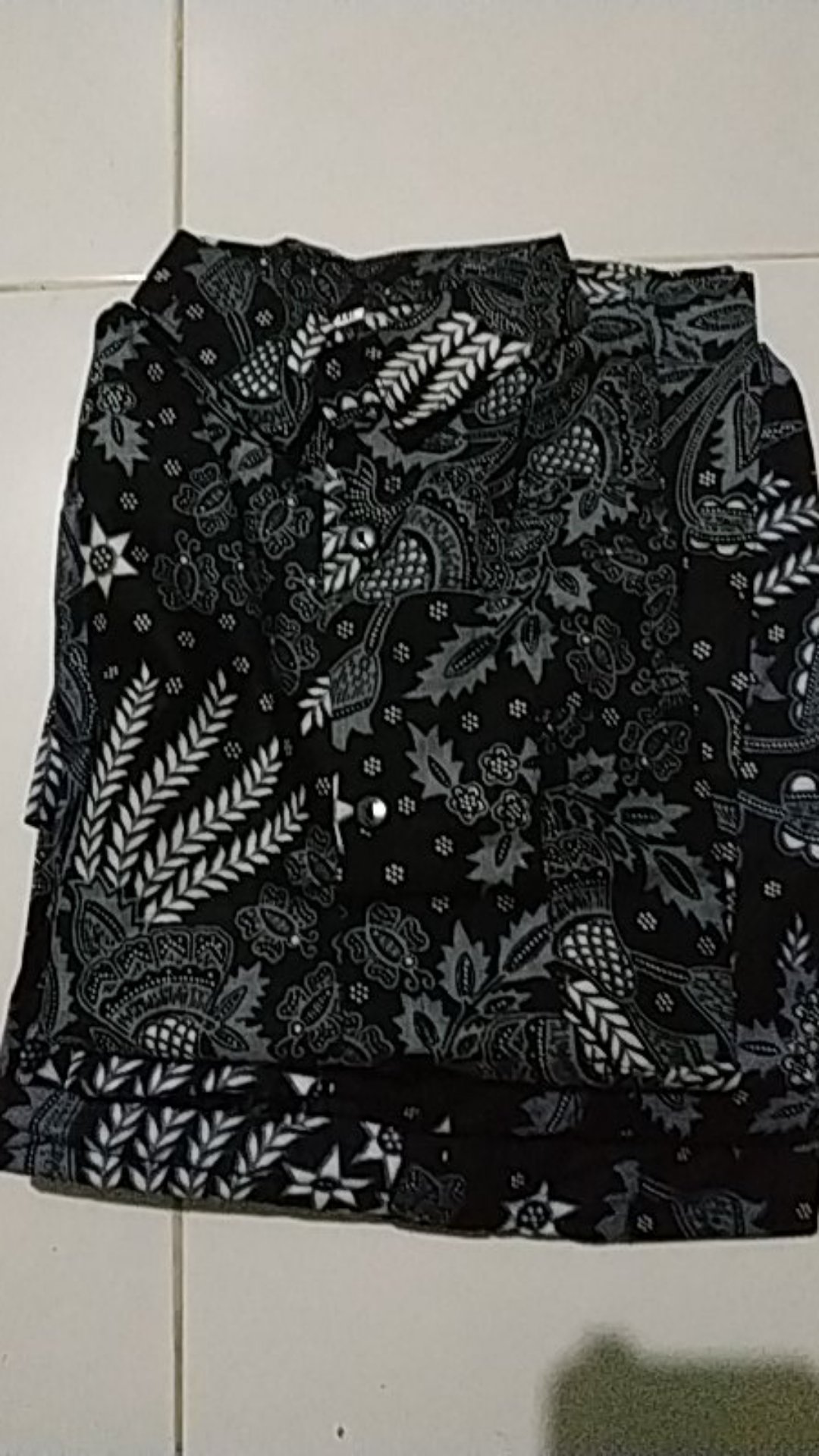 Batik Couple Keluarga Sania Ruffle Ori Ndoro Jowi Dnt Motif Manggar Abu Katun Premium M-xxl Bcp