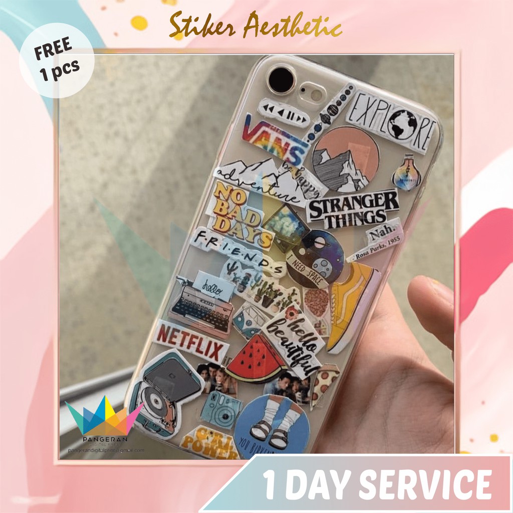 PD // STA-01 A5 (PRODUK BARU) STIKER TUMBLR AESTHETIC FREE GIFT OLSHOP STIKER LAPTOP HP KPOP STIKER 