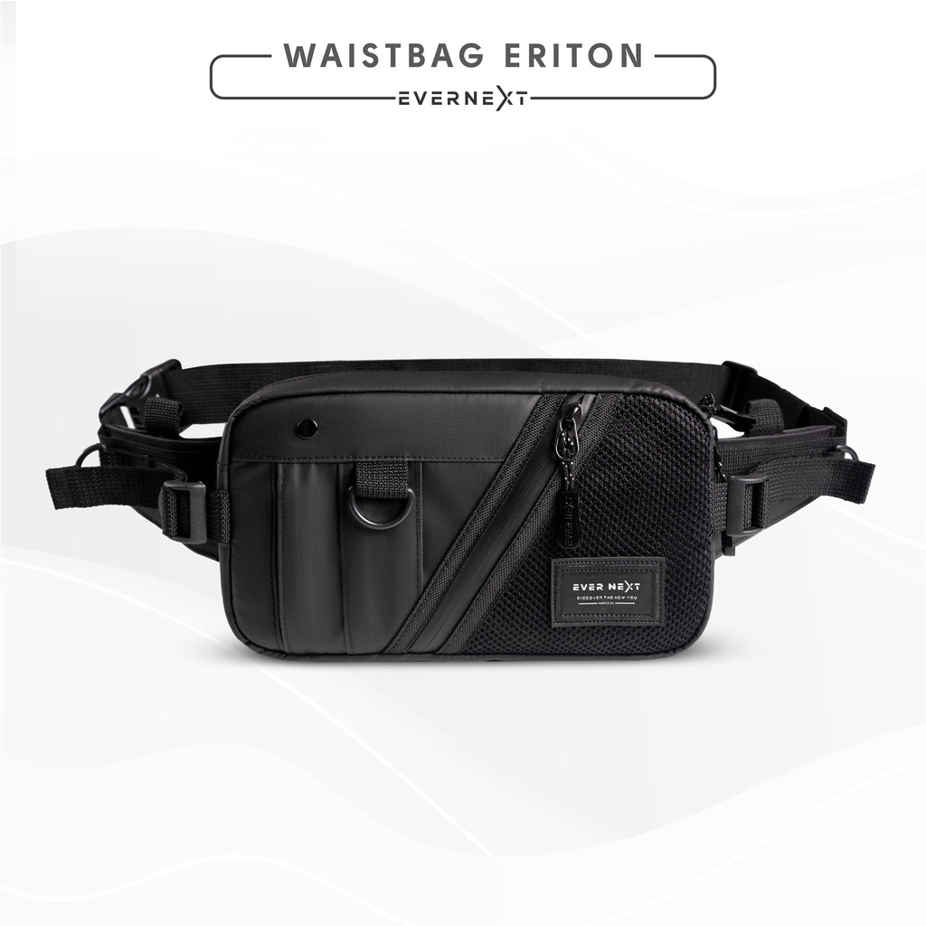 EVERNEXT TAS SELEMPANG PRIA ANTI AIR WAIST BAG WATERPROOF ERITON SLING BAG PRIA ANTI AIR WAIST BAG D
