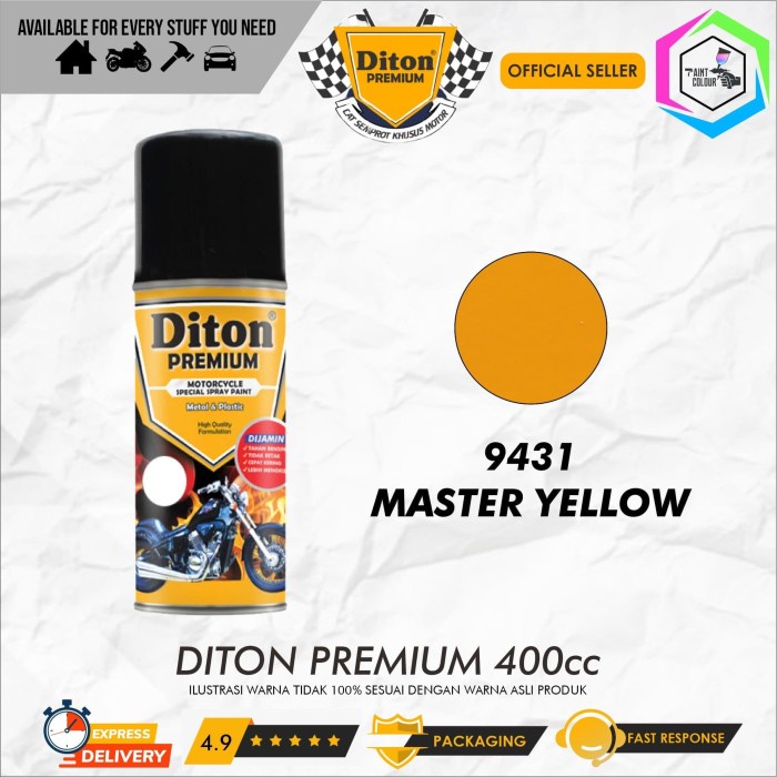 Diton PREMIUM 9431 Master Yellow Cat Semprot Helm/Motor/Gundam