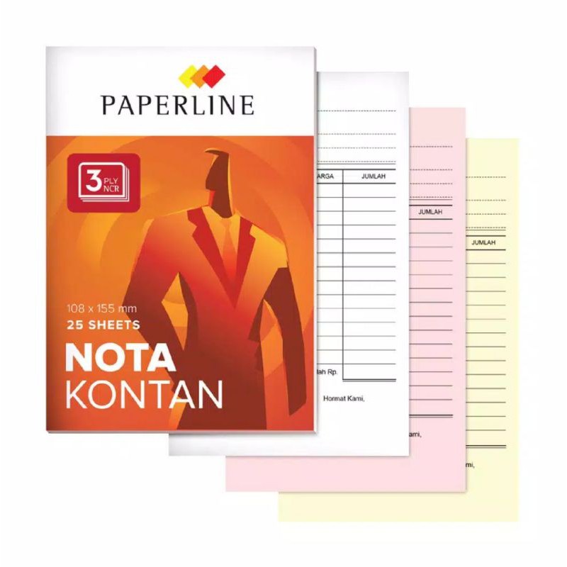 Nota Kontan Paperline Kecil Rangkap 3 ply Grosir