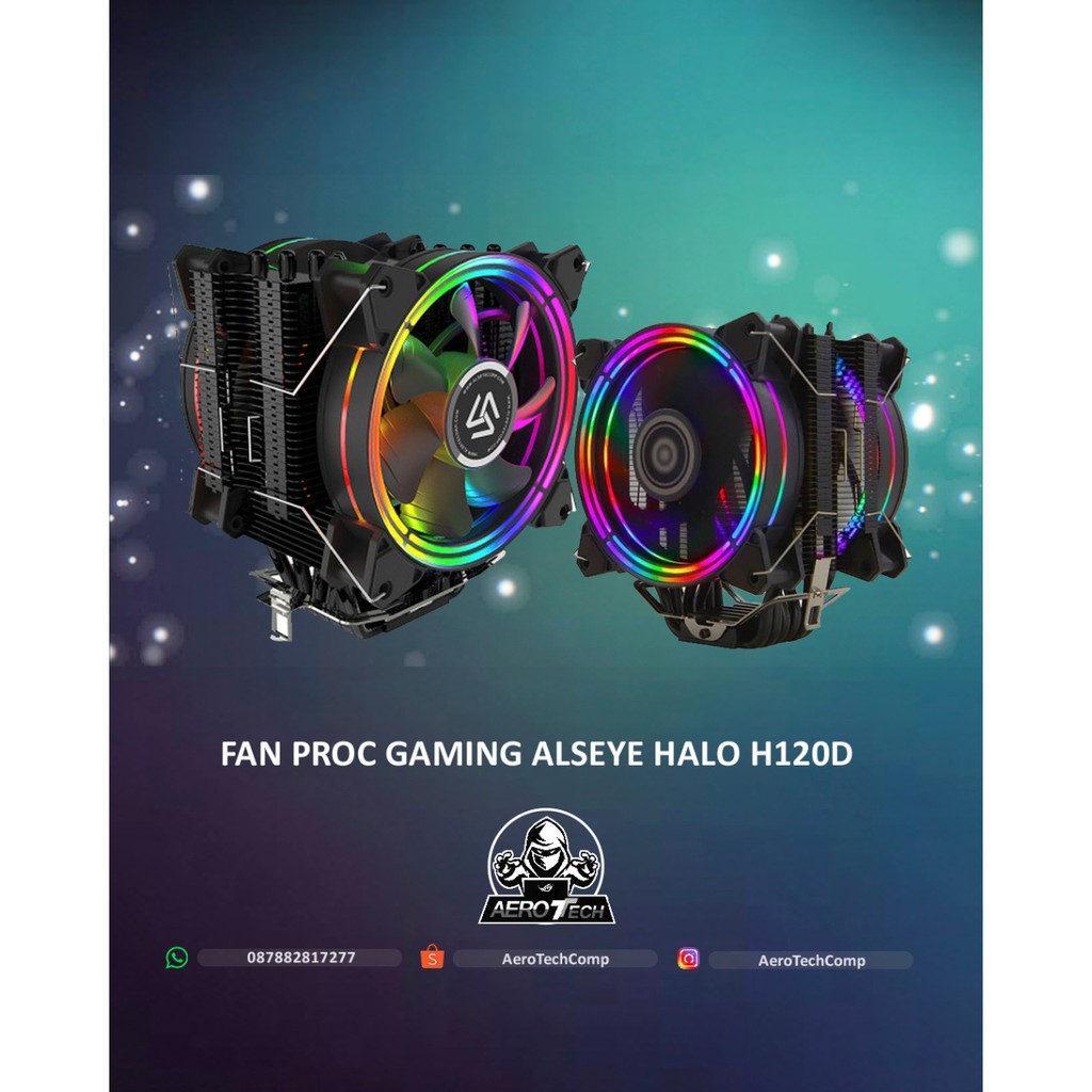 FAN PROCESSOR GAMING ALSEYE HALO H120D UNIVERSAL PLATFORM - CPU COOLER