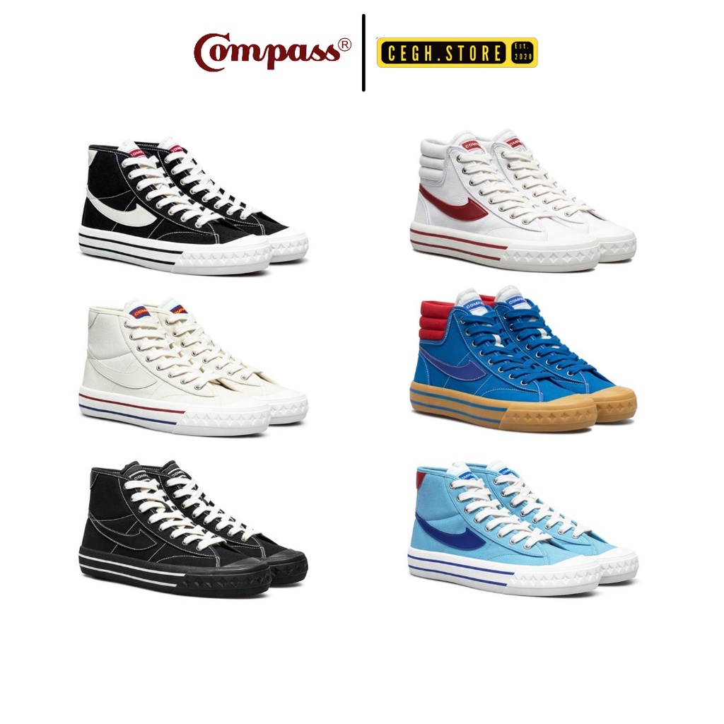 Compass Retrograde High Decon Black White / White Red / Cream / Blue Gum / Double Black / Baby Blue 