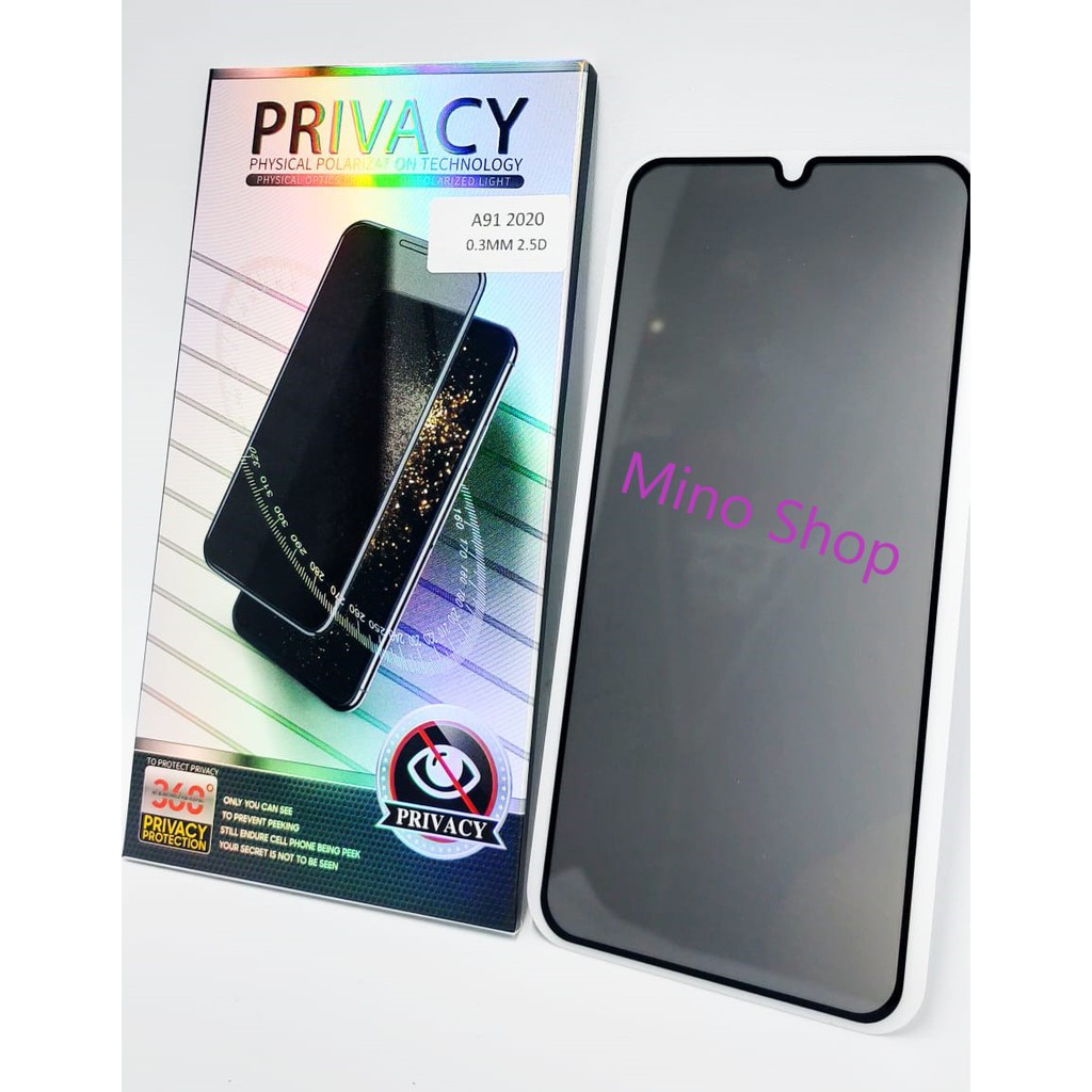 TEMPER GLASS - TG OPPO A91 2020 ANTY SPY 5D FULL SCREEN COVER