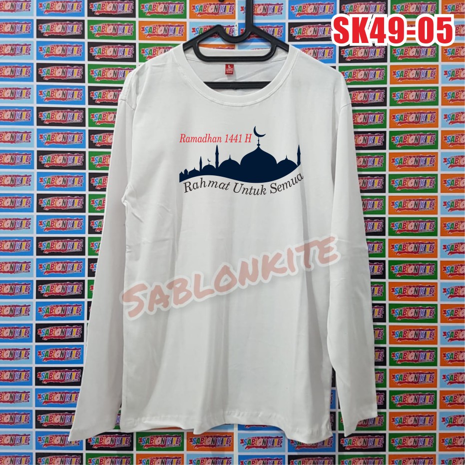 MURAH !!! KAOS sablon RAMADHAN 1441H bahan kaos cotton combed 30S