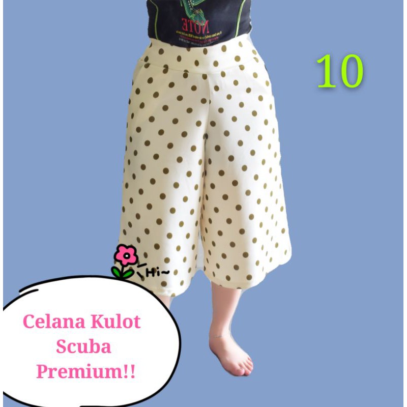 Celana kulot Scuba Premium all size M-XXXL (BAHAN BAGUS/ TIDAK SESUAI BOLEH RETUR