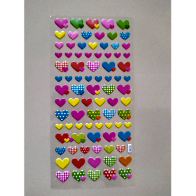 Stiker timbul LOVE 10x22cm