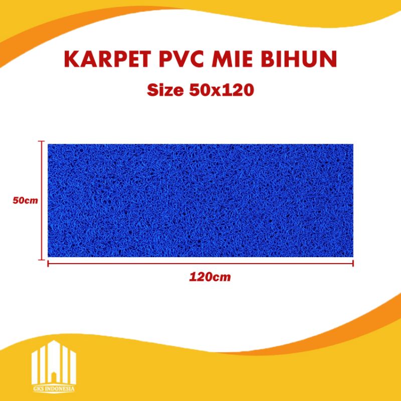 KARPET MIE BIHUN - KESET MIE - KESET ANTI SLIP - KESET MASJID - KESET DAPUR - KESET KAMAR MANDI UK. 120 X 50 CM