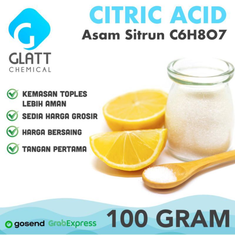 

100 Gram Citric Acid Monohydrate - Asam Sitrat - Asam Sitrun Food Grade