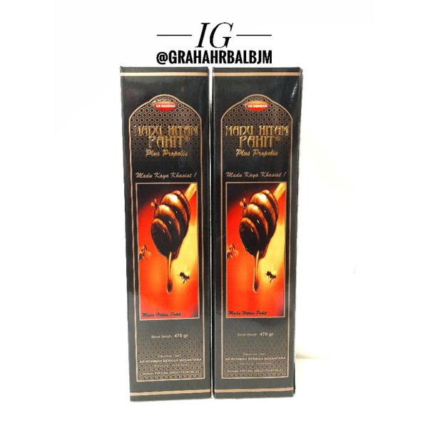 

MADU HITAM PAHIT PLUS PROPOLIS AR RAHMAN ORIGINAL 470 GRAM - LAMBUNG. RADANG TENGGOROKAN. DIABETES