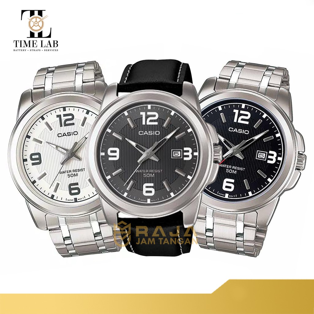 CASIO ORIGINAL MTP-1314 / MTP 1314 JAM TANGAN PRIA ANALOG RANTAI