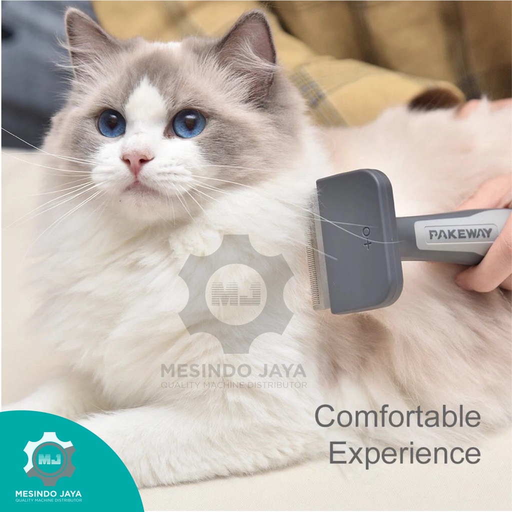 Deshedding Comb Pakeway Sisir Bulu Hewan Anjing Kucing Rontok Grooming Sisir Shedding Pengangkat Bulu Kusut Rontok Bulu Anjing Kucing Hewan Needle Comb Dog Cat