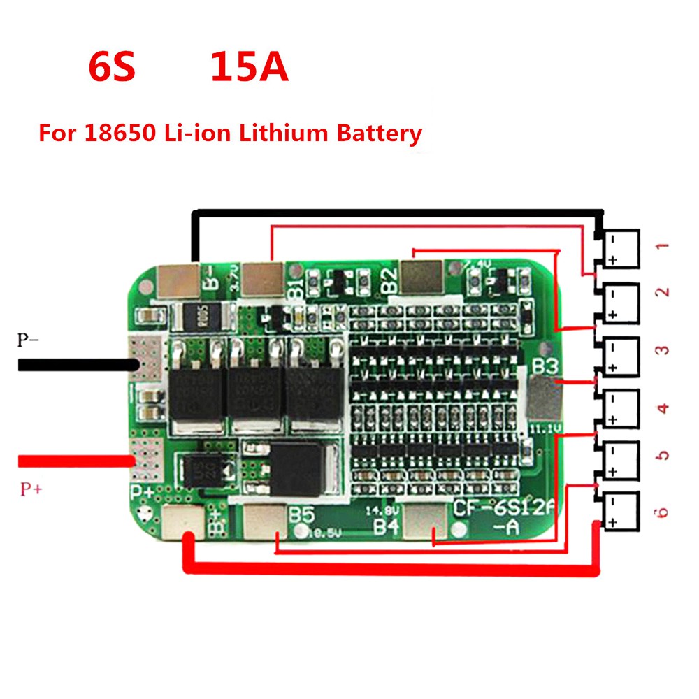 Bms 6s схема подключения