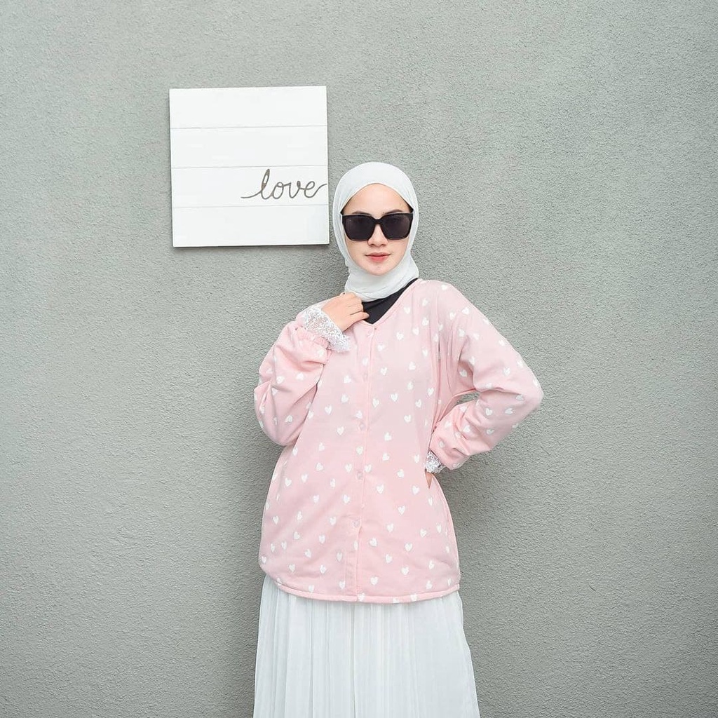 Nara Grosir - Lace Love Outer  | Fashion Terkini | Sweater Termurah