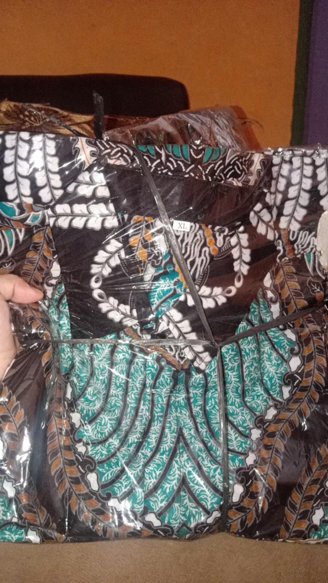 M, L, Xl, Xxl, Xxxl, Xxxxl, Xxxxxl Hem Kemeja Batik Pria Lengan Pendek Terviral Jumbo Batik Original
