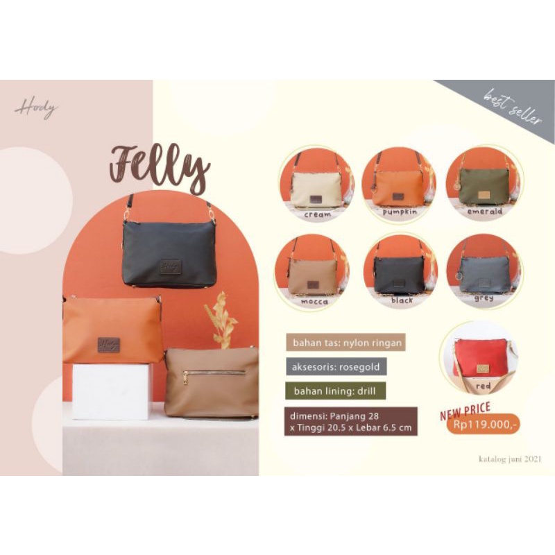 FELLY BAG BY HODY ORIGINAL / SLING BAG / CASUAL BAG / FORMAL BAG