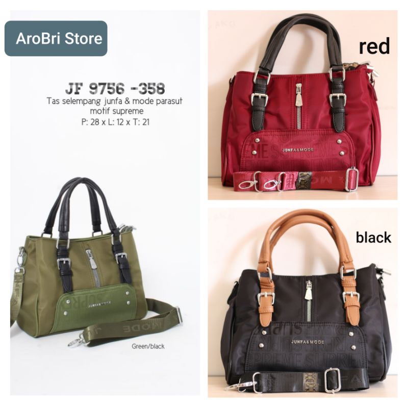 Tas selempang cangklong bahan parasut merk junfa JF9756-358