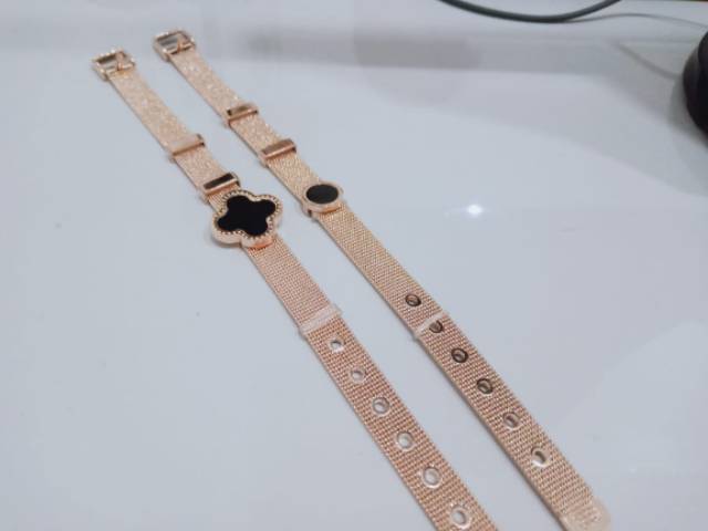 GELANG TITANIUM WANITA MODEL TERBARU GELANG WANITA BANDUL HITAM