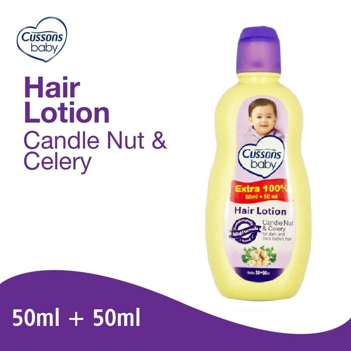 Cussons Baby Hair Lotion Candle Nut &amp; Celery Vitamin Rambut Bayi Extra
